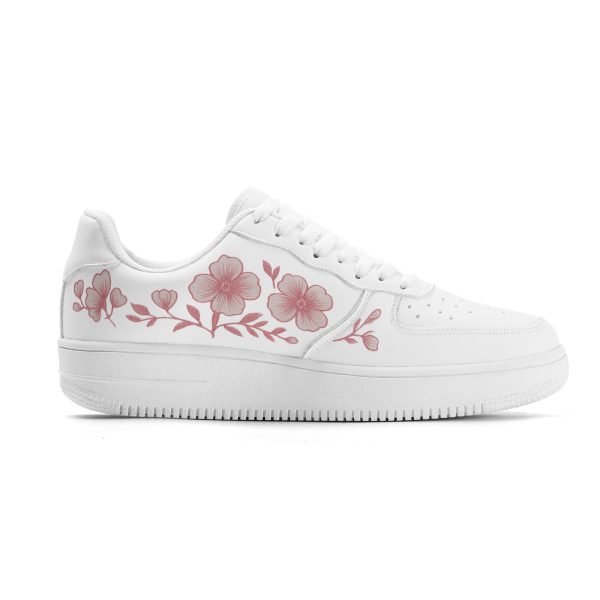 Gaya Pink Flowers Low Top Sneakers