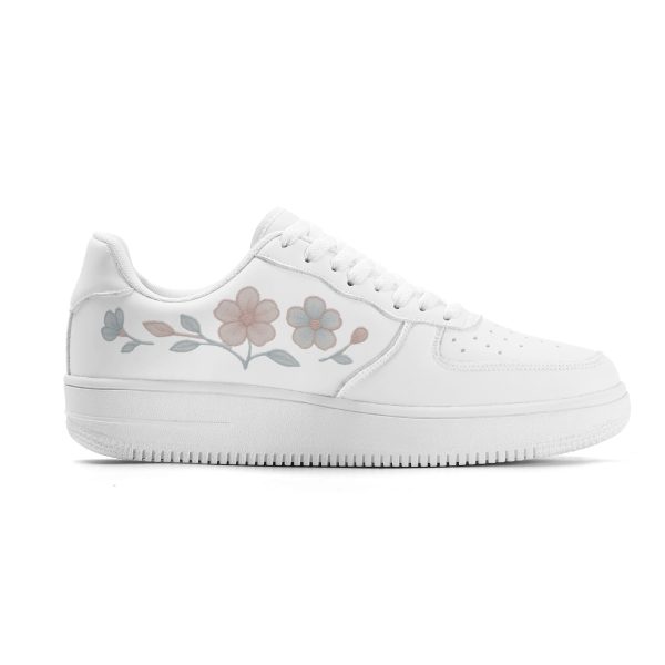 Tyla Pink-Soft Flowers Low Top Sneakers